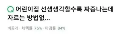 어린이집 선생님 마음크기가 거슬리는 학부모 ㄷㄷㄷㄷ